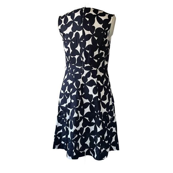 Ann Taylor LOFT Strip Blue Floral Beads Dress - 00P - Picture 2 of 2